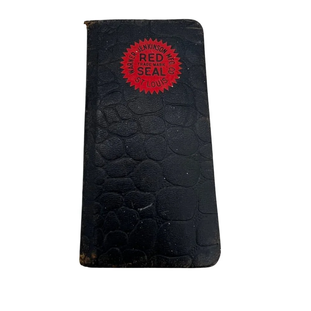 1941 Red Seal Warner-Jenkinson Pocket Diary Calendar, St. Louis Food Colors Ad